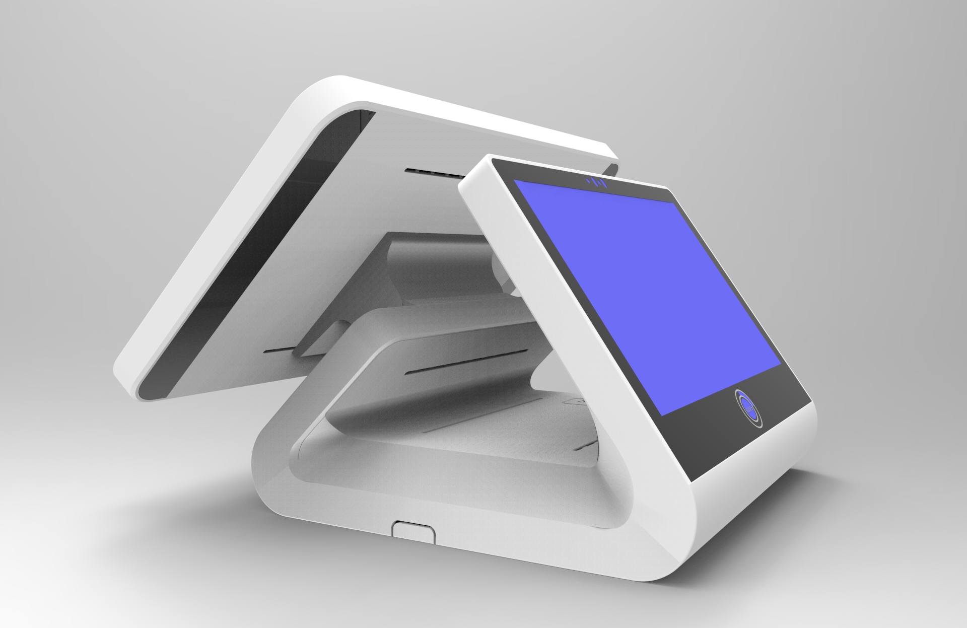 15.6"+11.6" Dual Screen All In One Capacitive Touch POS Terminal D990s