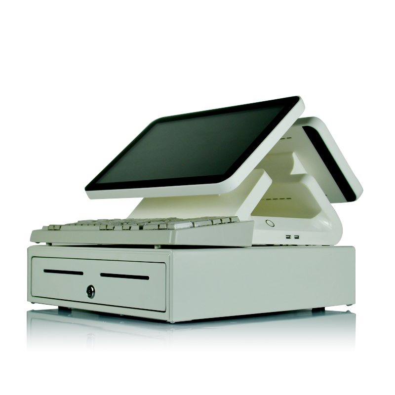 15"+12" Dual Screen All In One Capacitive Touch POS Terminal D990s