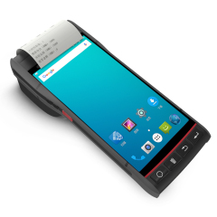 5.5" Touch Screen Handheld PDA Barcode Scanner with Thermal and Label Printer 4G NFC Pos Terminal