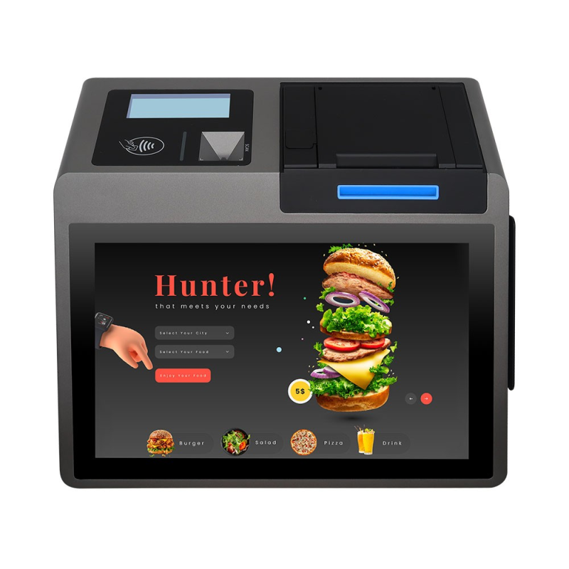 10 Inch Android 11.0 Desktop All In One Pos Machine Tablet Pos With Barcode Scanner Printer