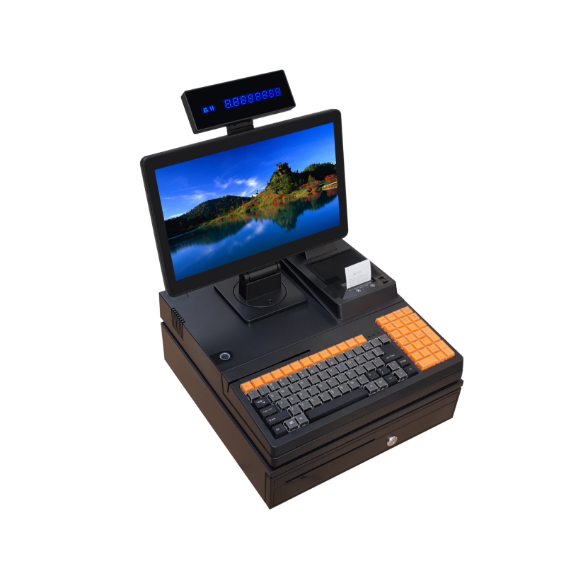 15.6”HD thermal printer POS Terminal for supermarket