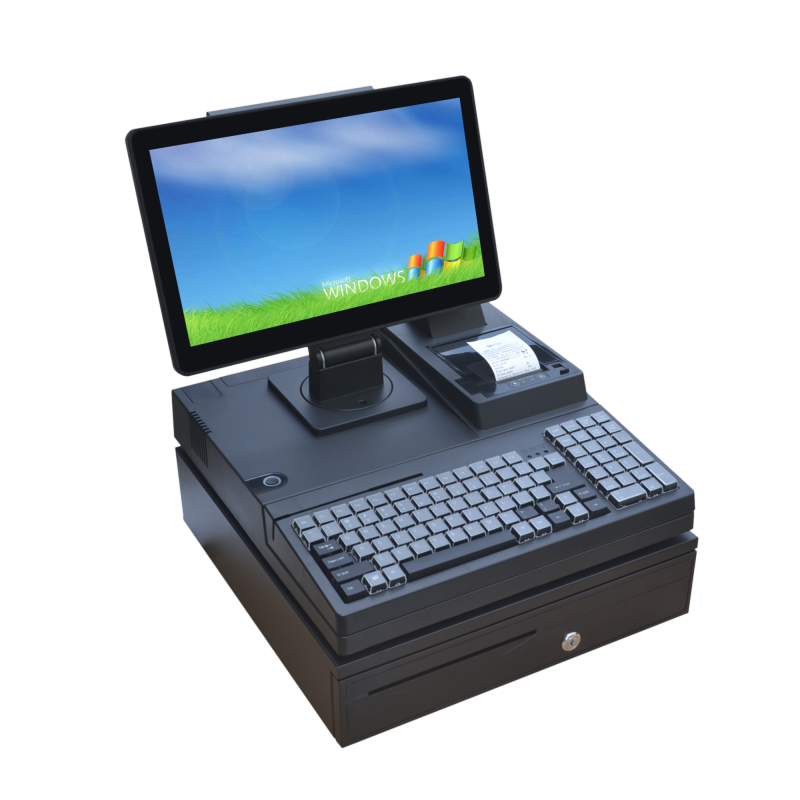 15.6”HD thermal printer POS Terminal for supermarket