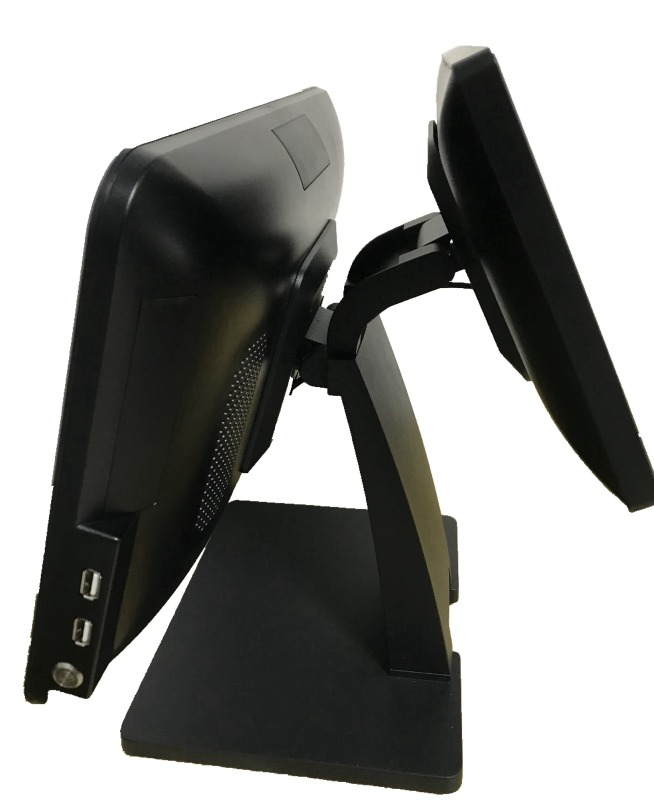 15.6"+11.6" Dual Screen All In One Capacitive Touch POS Terminal