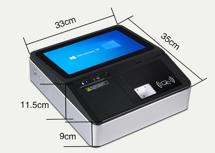 11.6" Windows Android Capacitive Touch Desktop POS or Wallmount Pos Machine