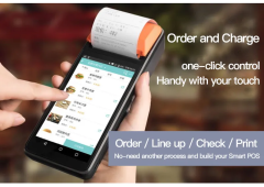 5.0" Android 8.1 Hand-Held Touch Screen POS Terminal Type C Build-in 1D 2D Scanner Interface Pos Machine