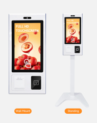 Touch Screen Pos Kiosk Android Self Service Machine for Restaurant Complete Set
