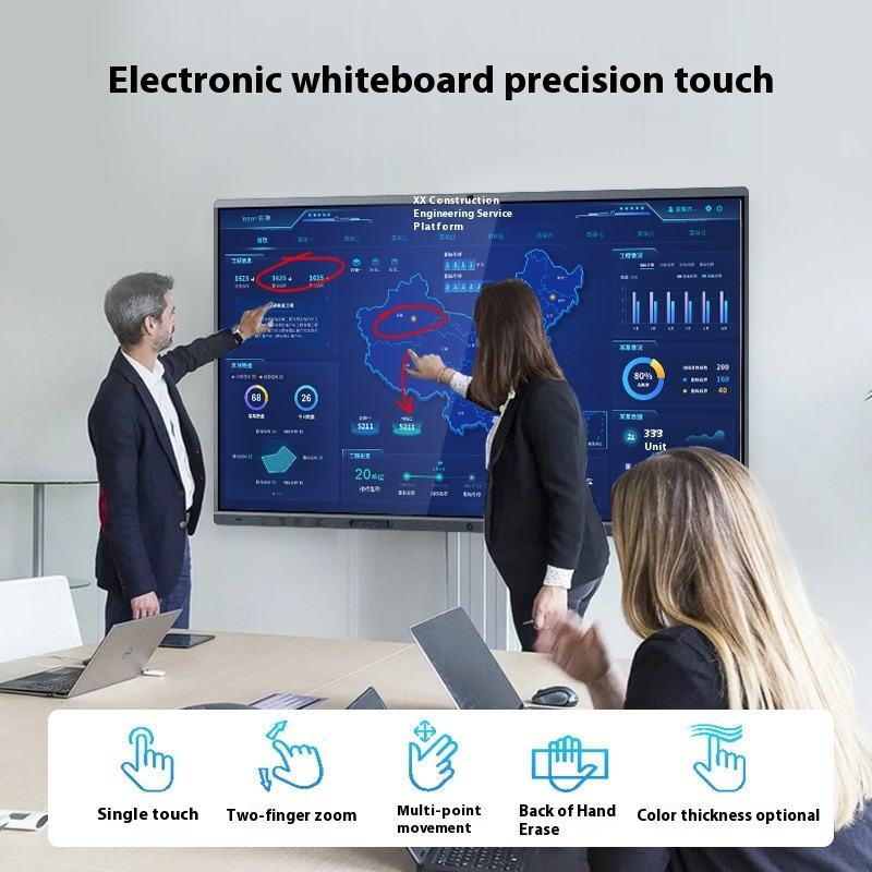 86-Inches LED Interactive Smart Board with 4K UHD Multi-Touch Screen for Teaching and Conference - Hot Sales OEM Supplier