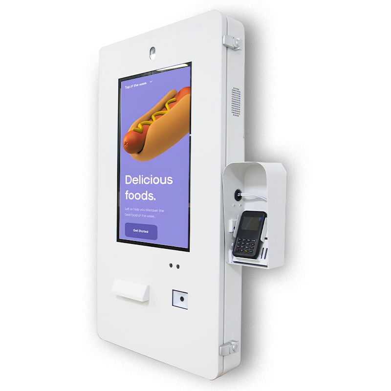 21.5" Outdoor Waterproof Wall-Mounted Self-Service Kiosk with Touch Screen and Built-in Camera