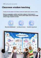 75 Inch All-in-One LED Interactive Whiteboard Digital 4K Display with Multi-Touch Smart Board for Classroom and Office