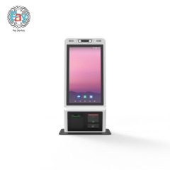 Professional 21.5-Inch Touchscreen Self-Service Food Service Kiosk NFC Scanner WiFi Android/Windows SDK Payment Capabilities