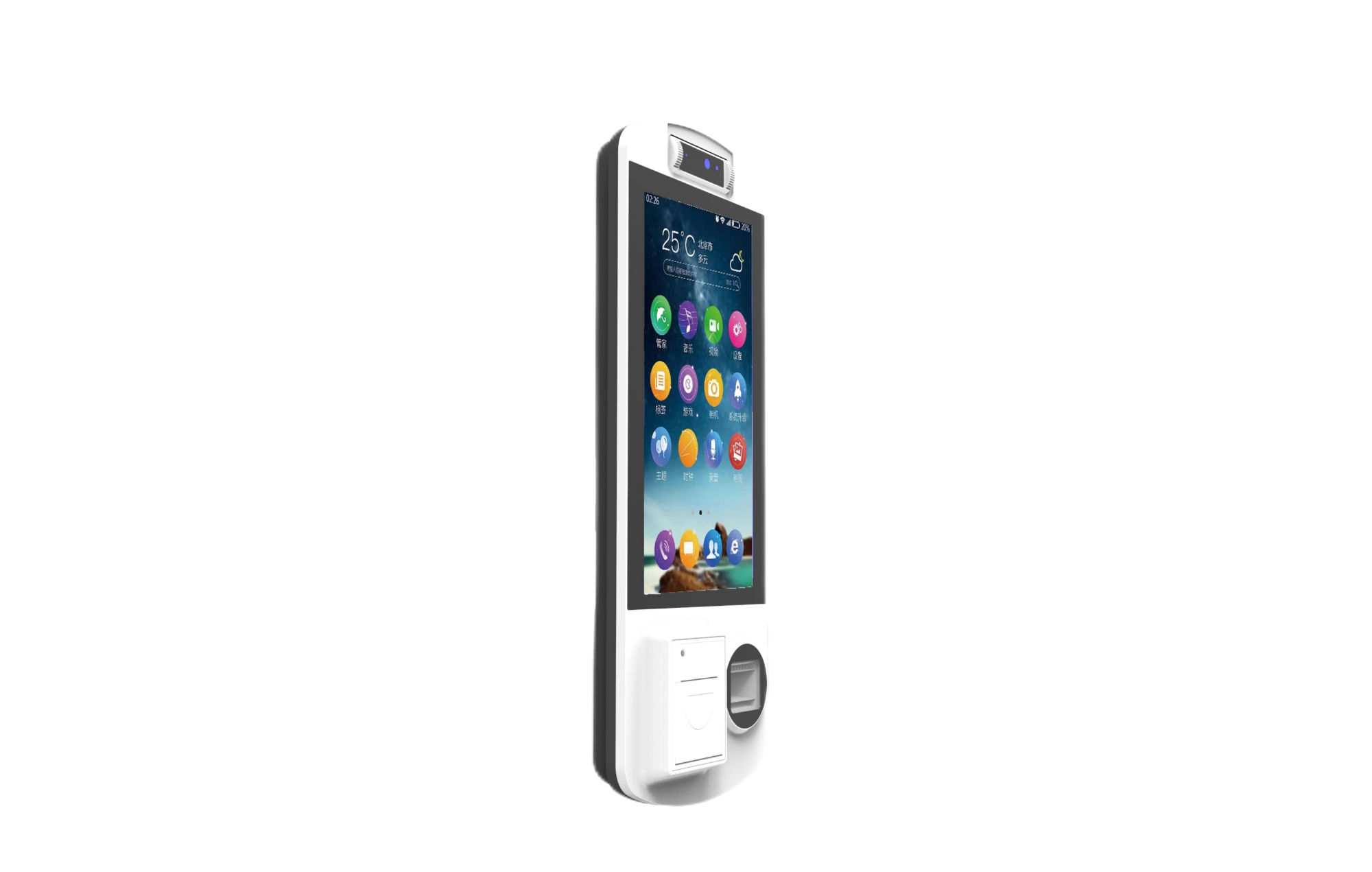 15.6 inch Touch Screen Floor Stand and Wall Mounted Thermal Printer Price Kiosk Payment Kiosk