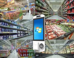 15.6 inch Touch Screen Floor Stand and Wall Mounted Thermal Printer Price Kiosk Payment Kiosk
