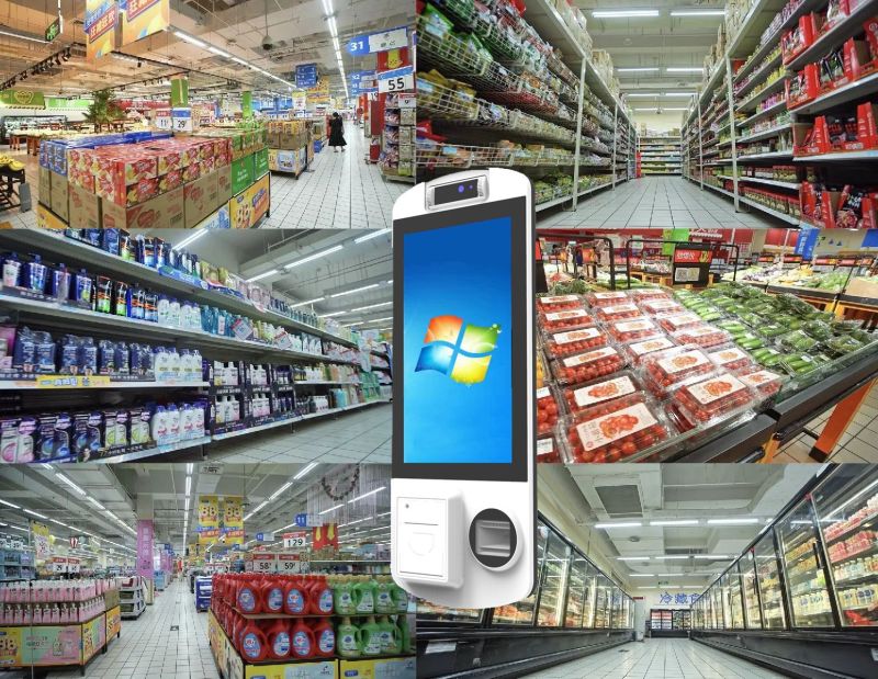 15.6 inch Touch Screen Floor Stand and Wall Mounted Thermal Printer Price Kiosk Payment Kiosk
