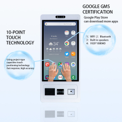 16 22 24 27 32 Inch Payment Kiosk Touch Screen Self Ordering Kiosk Wall-mounted Desktop Floor Mount Self Service Payment Kiosk