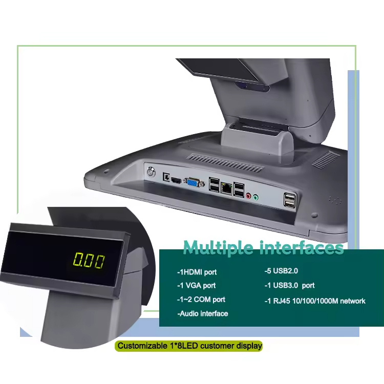 Dual Screens 15.6 inch POS Terminal