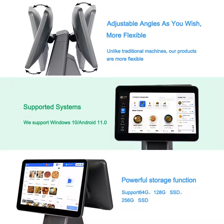 Dual Screens 15.6 inch POS Terminal