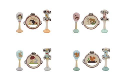 wooden musical set