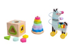 Stacking Tower & Beads Coaster & Sorting Cube,
