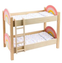 Bunk bed for Dolls w/ fabric