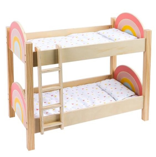 Bunk bed for Dolls w/ fabric