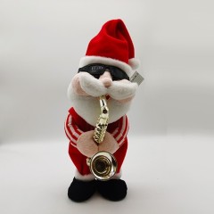 ANIMATED DANCING SANTA  WITH SAXOPHONE CAN SING