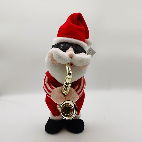 ANIMATED DANCING SANTA  WITH SAXOPHONE CAN SING