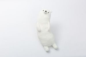 Long bear cushion