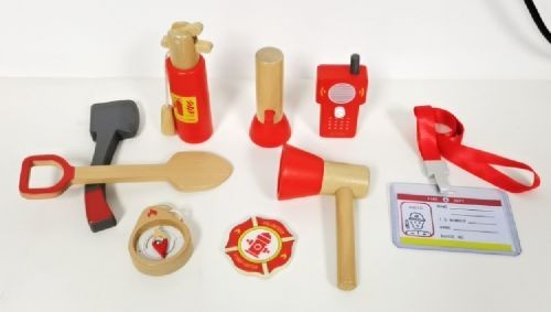 wooden fire  set