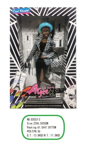 12.5 inch black skin fashion Barbie doll