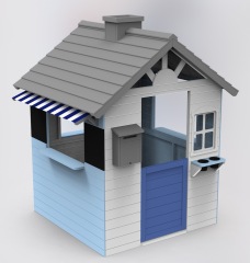 Wooden outdoor playhouse