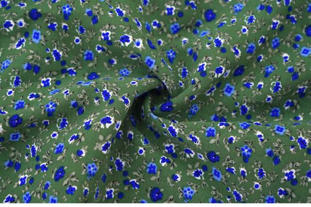 Round Neck Floral Print Ruffle Hem Elegant Midi Dress