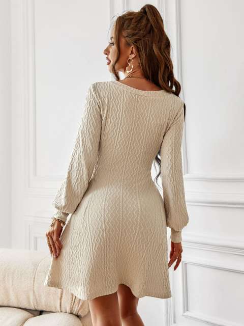 Stretchy Slim Mini Sweater Dress