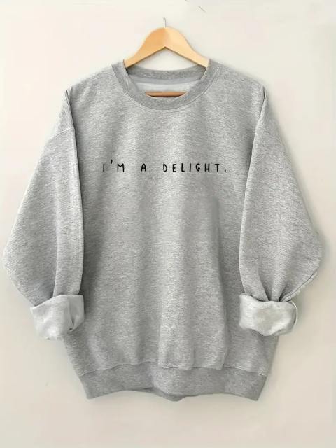 Casual Letter Print Sweatshirt Pullover Tops