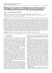 Mechanical Analysis of Adding External Elevators by The Different Placement to The Existing Buildings