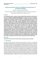 Response Spectrum Analysis of Adding External Elevators to Existing RC Buildings