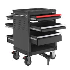 Two-way Open Tool Trolley with 6 Drawers