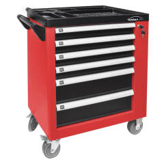 Roller Cabinet With 6 Drawers &amp; A Storage On The Right Side