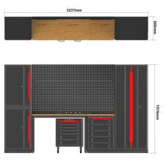 15 Pieces Deluxe-Garage Organization Collection