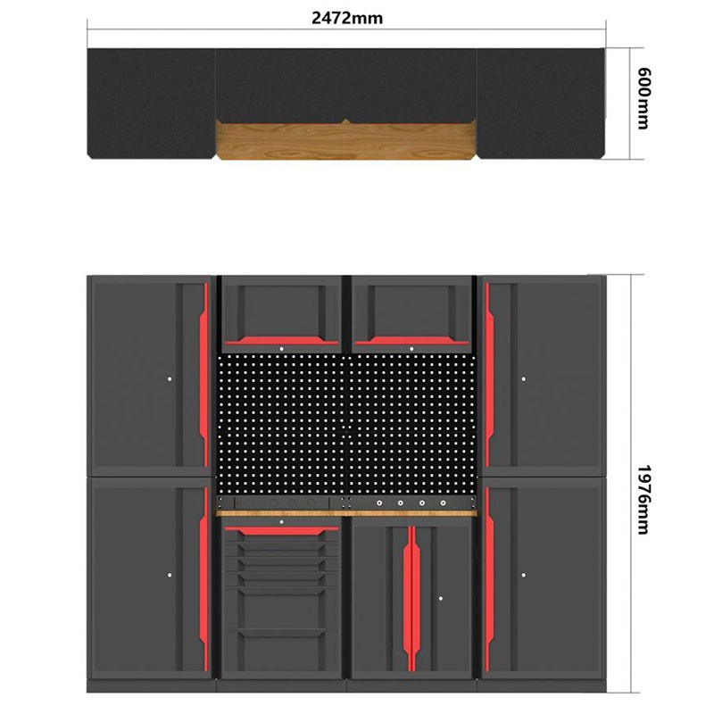 18 Pieces Deluxe-Garage Organization Collection
