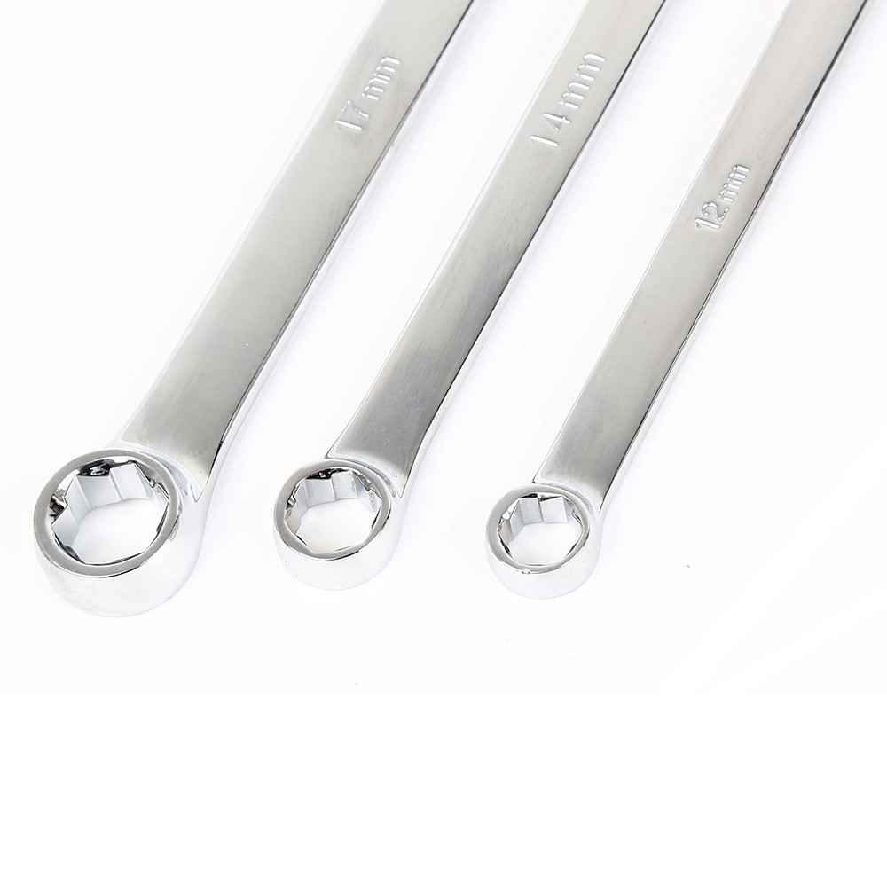 Double Ring Spanner Set with Extractor Heads | extra long |8x9mm-18x19mmm. | 6 pcs.