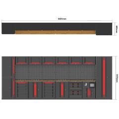 43 Pieces Deluxe-Garage Organization Collection