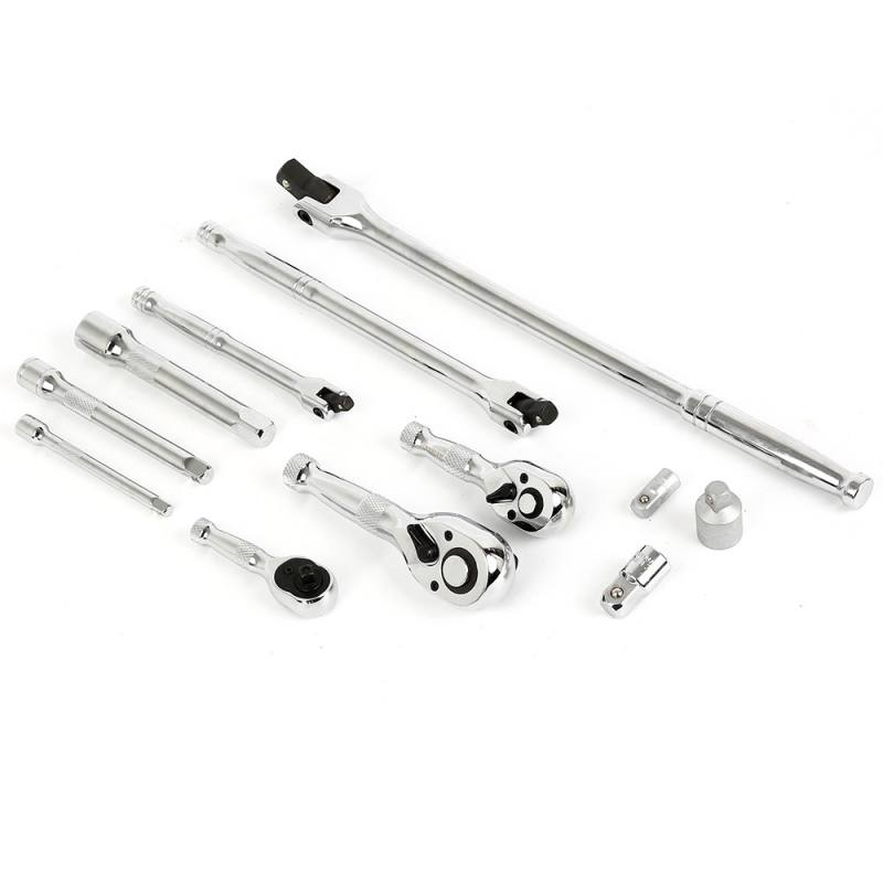12PCS Stubby Ratchet,Flexible Bar with Accessories