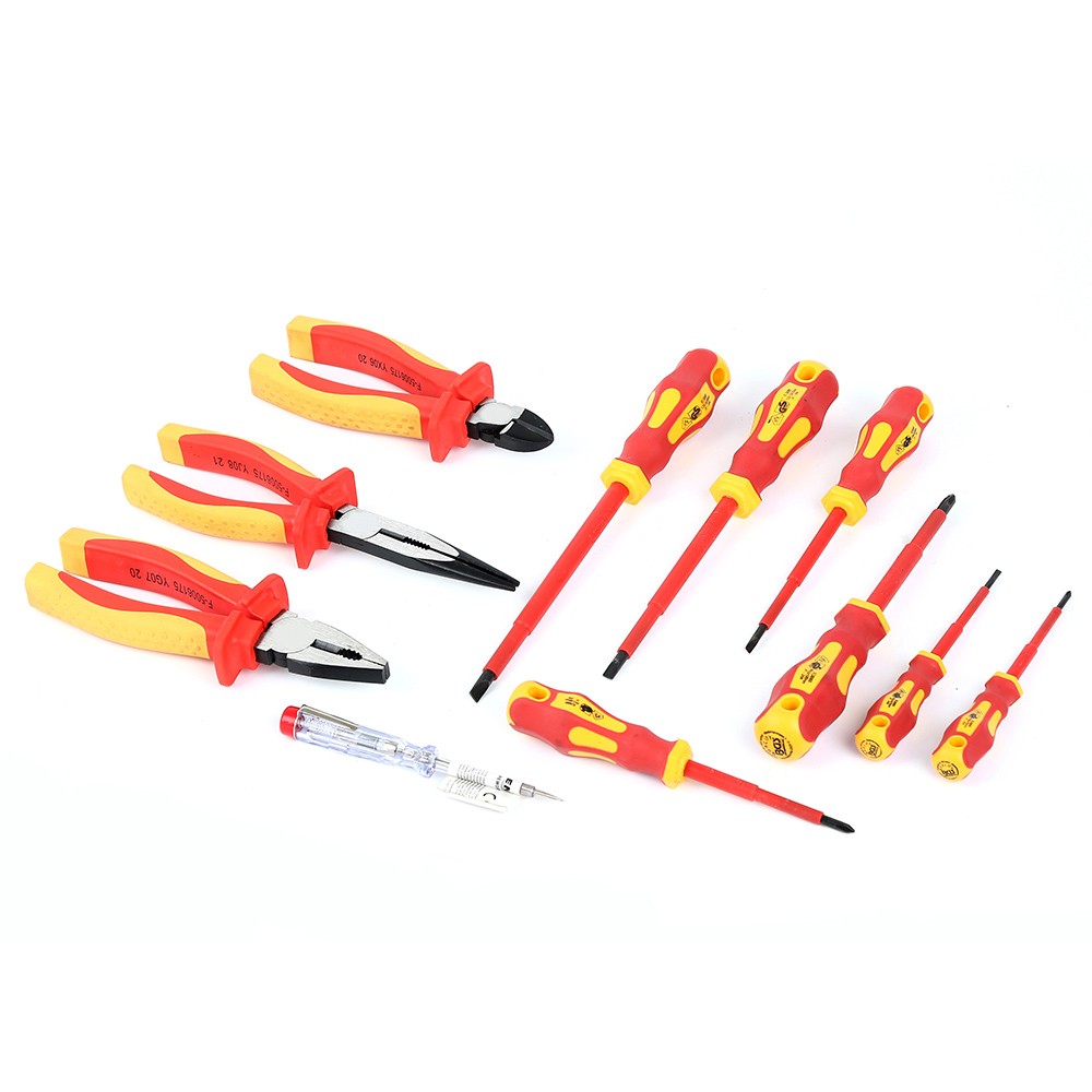 11PCS VDE Insulated Tool Set |Screwdivers & Pliers