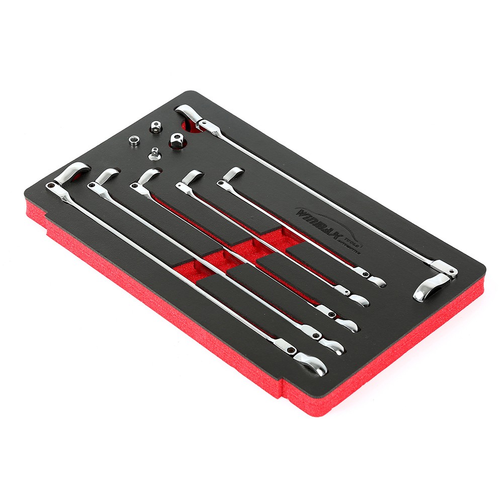 10PCS Flexi-head Ratchet Spanner Set