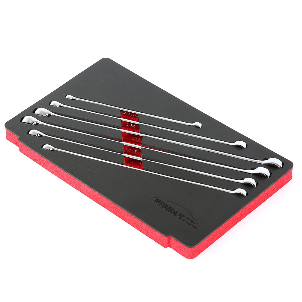 Double Ring Spanner Set with Extractor Heads | extra long |8x9mm-18x19mmm. | 6 pcs.