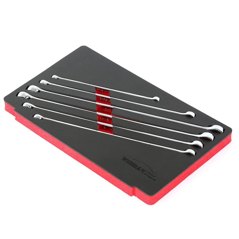Double Ring Spanner Set with Extractor Heads | extra long |8x9mm-18x19mmm. | 6 pcs.