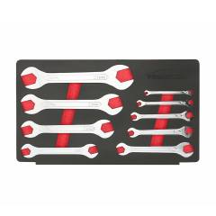 9PCS Double Open-Ended Spanner Set | Extra Flat