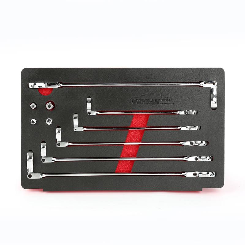 10PCS Flexi-head Ratchet Spanner Set