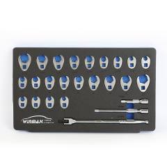 25PCS Crowfoot Wrench Set - 3/8in.Dr