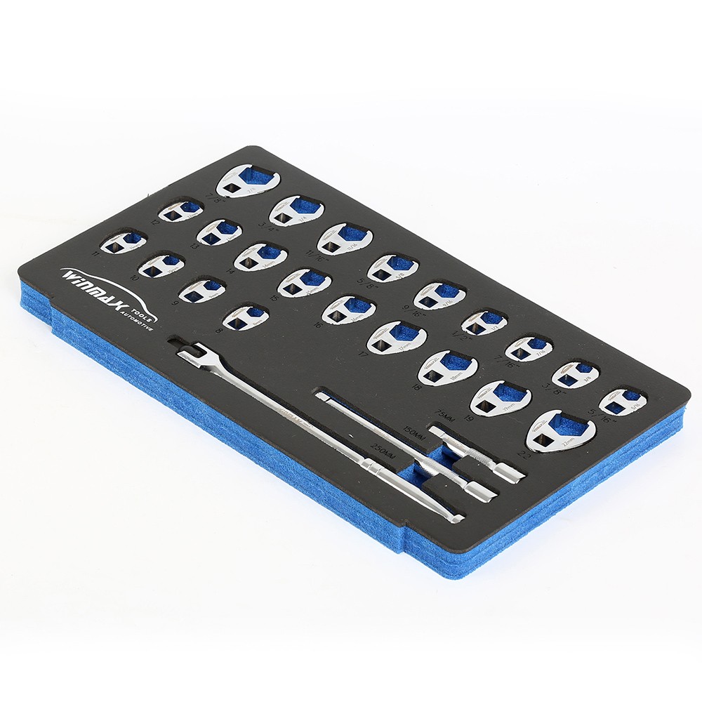 25PCS Crowfoot Wrench Set - 3/8in.Dr